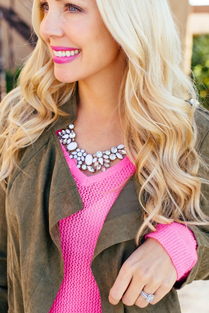 Olive Green and Pink Perfection…