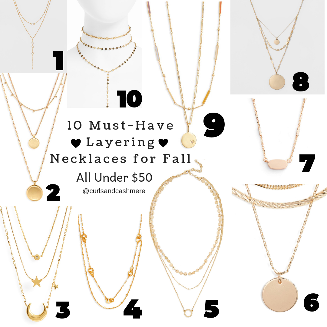 10 Must-Have Layering Necklaces for Fall--All Under $50 | Curls and ...
