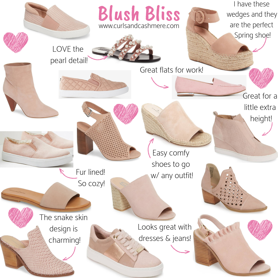 Blush Pink Shoes For Women A Spring Fashion Must Have Curls And