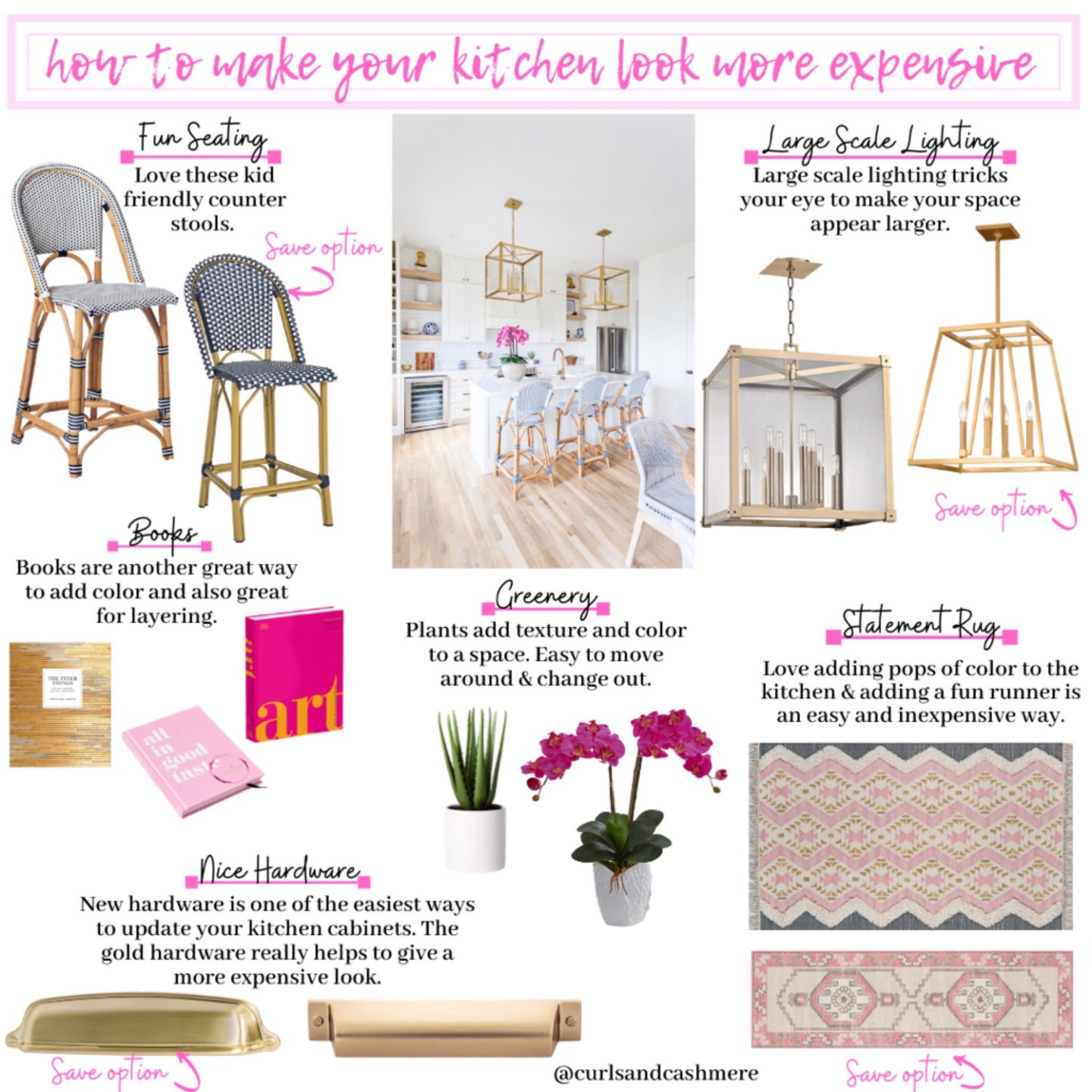 How to Make Your Kitchen Look More Expensive | Curls and Cashmere